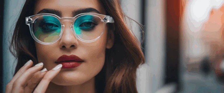 Lunettes blanches transparentes : la nouvelle tendance lumineuse qui fait sensation
